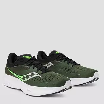 Беговые кроссовки Ride 16 мужские Saucony, цвет Umbra/Slime