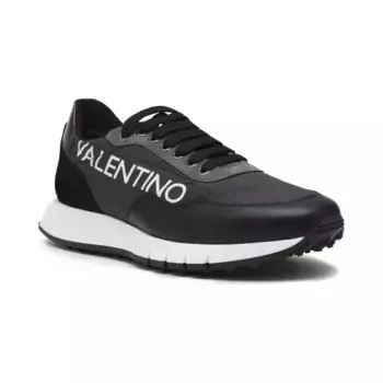 Беговые кроссовки с добавлением кожи Valentino, черный