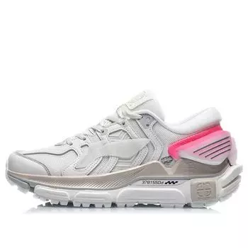 Беговые кроссовки (WMNS) Li-Ning Sun Chaser 'White Neon Pink', серый