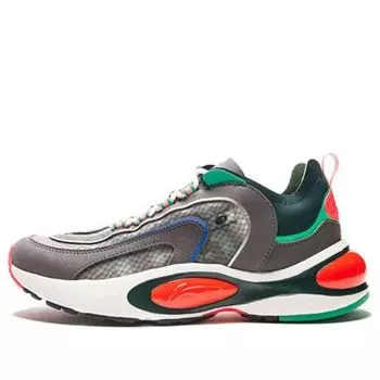 Беговые кроссовки (WMNS) Li-Ning V8 'Grey Red Green', коричневый