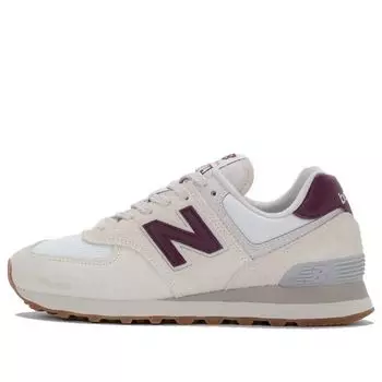 Беговые кроссовки (WMNS) New Balance 574v2 'Moonbeam Burgundy', кремовый