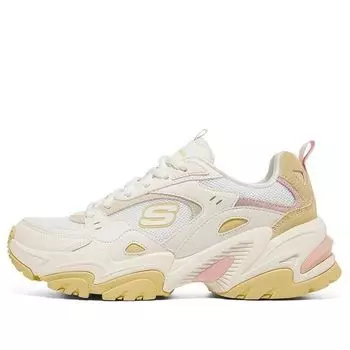 Беговые кроссовки (WMNS) Skechers Stamina V2 'White Yellow', белый