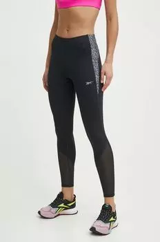 Беговые леггинсы Reebok, черный