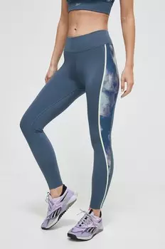 Беговые леггинсы Reebok, синий