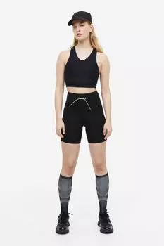 Беговые шорты DryMove H&M, черный