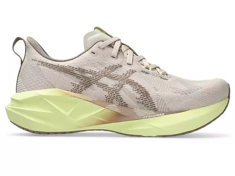 Беговые женские кроссовки Asics Novablast 5, Mineral Beige/Taupe Grey, бежевый