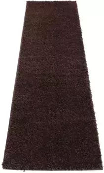 Бегунок для дома "Viva", прямоугольный, бегун, мостик, однотонный, монохромный, особенно мягкий и приятный Home affaire 67х230 см, темно-коричневый