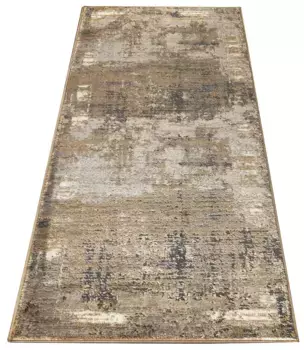 Бегунок Leonique "Хамса", прямоугольная форма, легкий блеск, эффект термоусадочной пряжи, винтажный вид, плотная ткань 80х300 см, серый