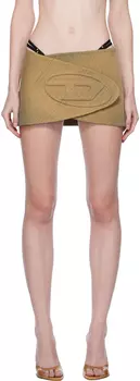 Beige De-Lori-Fsd Denim Miniskirt Diesel