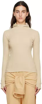 Beige Hanifa Hoodie Baserange