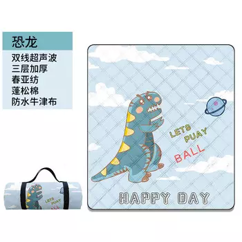 Beishanlang креативный коврик для пикника коврик для кемпинга милый мультяшный динозавр влагостойкий коврик маленький динозавр 200*200 см