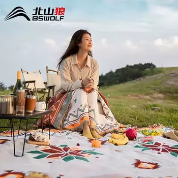 Beishanlang походное одеяло для пикника, влагостойкий коврик, утолщенный портативный ковер для кемпинга, весенний выезд на лужайку 130*160 CL037