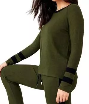 Бейсбольная футболка цвета шалфея french kyss, цвет sage