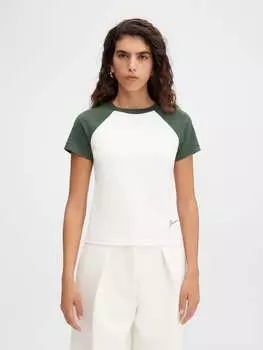Бейсбольная футболка JACQUEMUS The Baseball mini t-shirt, цвет Multi-Green