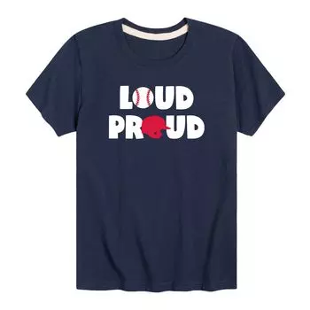 Бейсбольная футболка Loud Proud с рисунком для мальчиков 8–20 лет Licensed Character