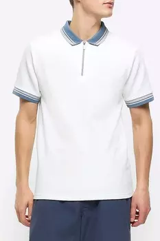 Бейсбольная футболка с контрастной лентой River Island, бежевый