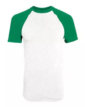 Бейсбольная футболка с коротким рукавом Augusta Sportswear, цвет white/ kelly