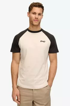 Бейсбольная футболка с логотипом Essential Superdry, черный