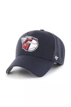 Бейсбольная кепка 47 бренда MLB Cleveland Guardians 47 Brand, темно-синий