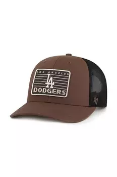 Бейсбольная кепка 47 бренда MLB Los Angeles Dodgers 47 Brand, коричневый