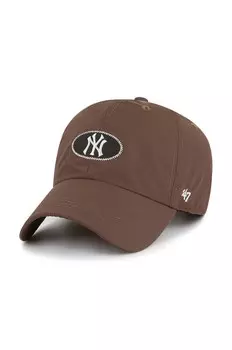 Бейсбольная кепка 47 бренда MLB New York Yankees 47 Brand, коричневый