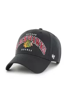 Бейсбольная кепка 47 бренда NHL Chicago Blackhawks 47 Brand, черный
