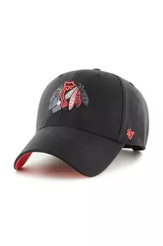 Бейсбольная кепка 47 бренда NHL Chicago Blackhawks 47 Brand, черный