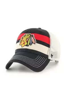 Бейсбольная кепка 47 бренда NHL Chicago Blackhawks 47 Brand, черный