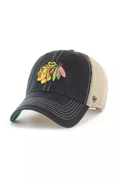 Бейсбольная кепка 47 бренда NHL Chicago Blackhawks 47 Brand, черный