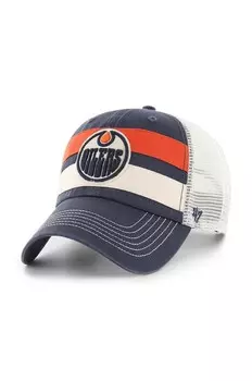 Бейсбольная кепка 47 бренда NHL Edmonton Oilers 47 Brand, темно-синий