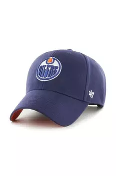 Бейсбольная кепка 47 бренда NHL Edmonton Oilers 47 Brand, темно-синий
