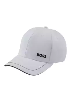 Бейсбольная кепка BOSS GREEN "Cap-1" с вышивкой логотипа BOSS, белый