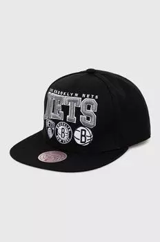 Бейсбольная кепка BROOKLYN NETS Mitchell&Ness, черный