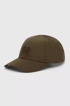 Бейсбольная кепка Chrome-R Logo Cap C.P. Company, зеленый