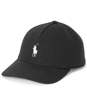 Бейсбольная кепка двойной вязки Polo Ralph Lauren из понте, черный