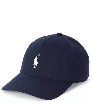 Бейсбольная кепка двойной вязки Polo Ralph Lauren из понте, синий