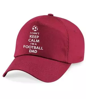 Бейсбольная кепка I Can't Keep Calm Football Dad 60 SECOND MAKEOVER, коричневый