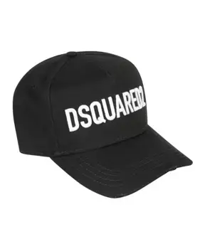Бейсбольная кепка из габардина Dsquared2, черный