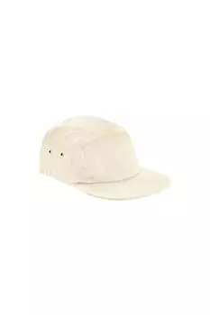 Бейсбольная кепка из органического хлопка с 5 панелями Beechfield, зеленый