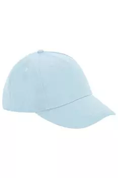 Бейсбольная кепка из органического хлопка с 5 панелями Beechfield, синий