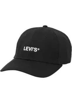 Бейсбольная кепка Levi's "ЖЕНСКАЯ МОЛОДЕЖНАЯ СПОРТИВНАЯ КЕПКА", черный