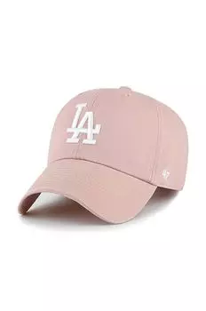 Бейсбольная кепка MLB Los Angeles Dodgers 47 brand, розовый