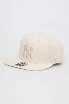 Бейсбольная кепка MLB New York Yankees 47brand, бежевый