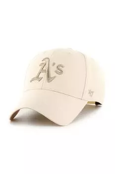 Бейсбольная кепка MLB Oakland Athletics 47 brand, бежевый