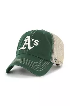 Бейсбольная кепка MLB Oakland Athletics 47brand, зеленый