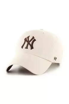 Бейсбольная кепка Нью-Йорк Янкиз 47 brand, бежевый