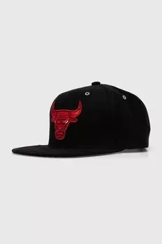 Бейсбольная кепка NBA CHICAGO BULLS Mitchell&Ness, черный