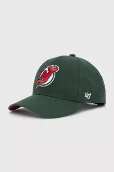 Бейсбольная кепка New Jersey Devils из смесовой шерсти 47 brand, зеленый