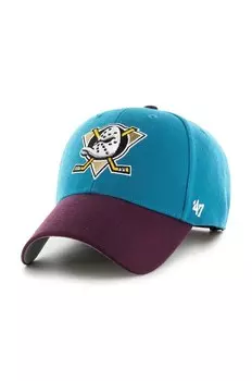 Бейсбольная кепка НХЛ Анахайм Дакс 47 brand, бирюзовый