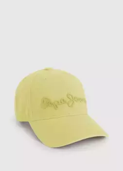 Бейсбольная кепка Pepe Jeans "WARREN C" с рельефной вышивкой логотипа, желтый